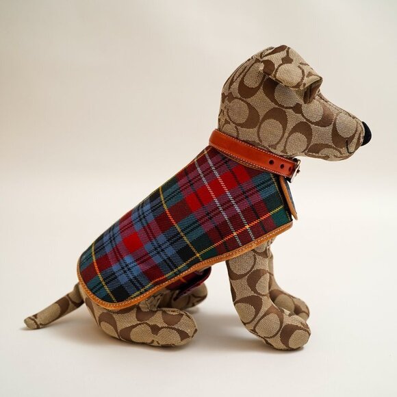 Rare 90's Coach Stuffed Monogram Dog - Picture 5 of 9